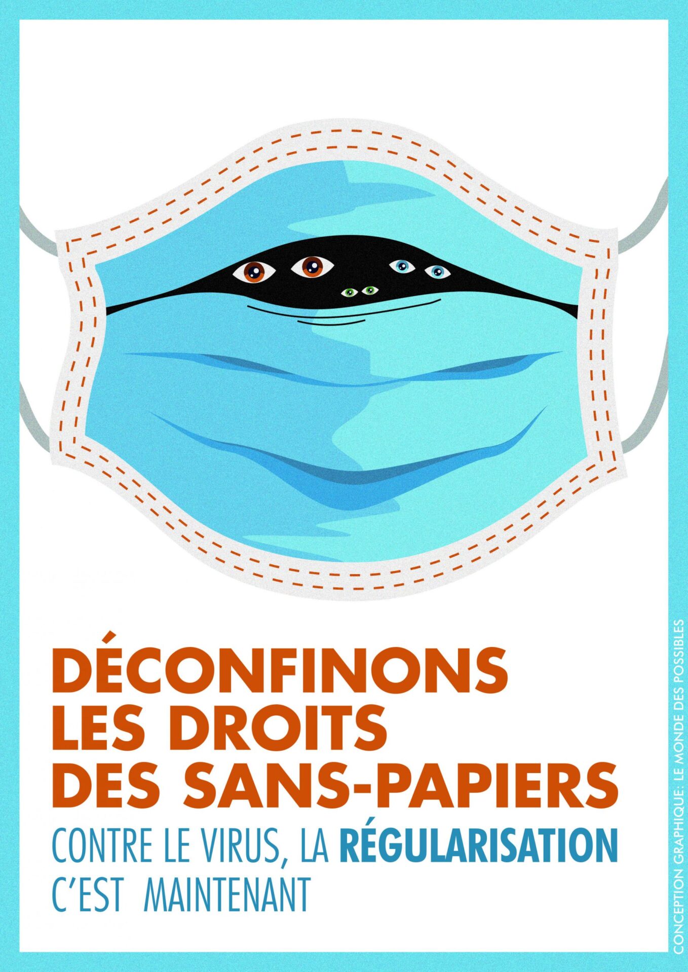 Affiche sur les Masques solidaires