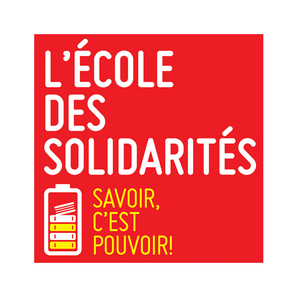 Logo de l'École des solidarités - Savoir, c'est pouvoir!